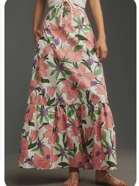 Banjanan floral midi skirt
